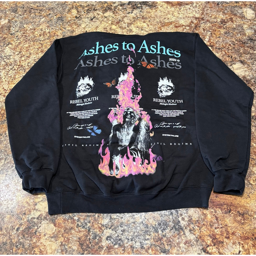 Civil Regime “Ashes to Ashes / Rebel Youth” Graphic Hoodie